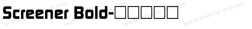 Screener Bold字体转换